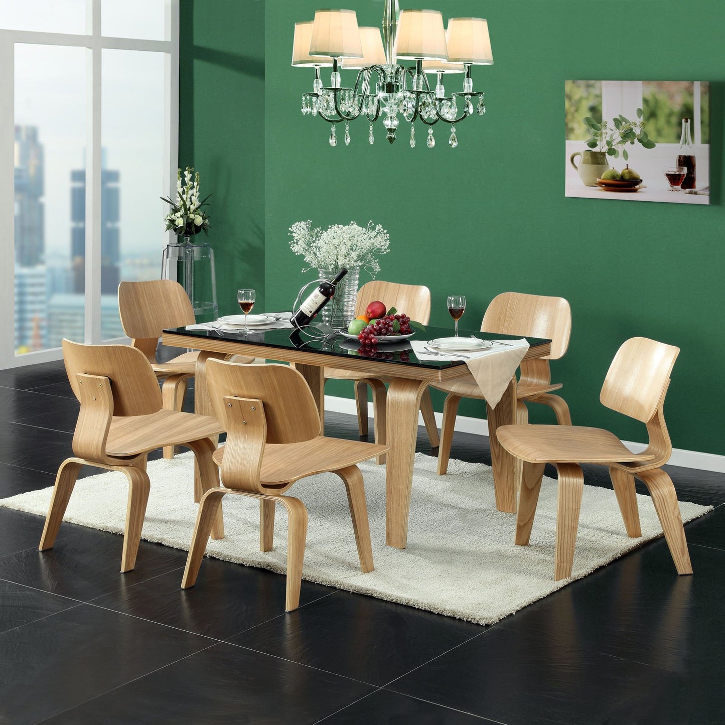 home office desk chairs | CasaFoyer Fathom Plywood Dining Chairs - Set of 6 | Natural Wood Design | Unwavering Support | Quiet Strength & Accomplishment | casafoyer.myshopify.com