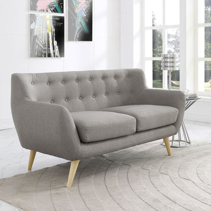 home office desk chairs | Exquisite Remark Loveseat | Plush Comfort & Stylish Design | Mid-Century Aesthetics | Polyester Upholstery | Organic Form | Solid Wood Legs | Modern & Sophisticated | casafoyer.myshopify.com