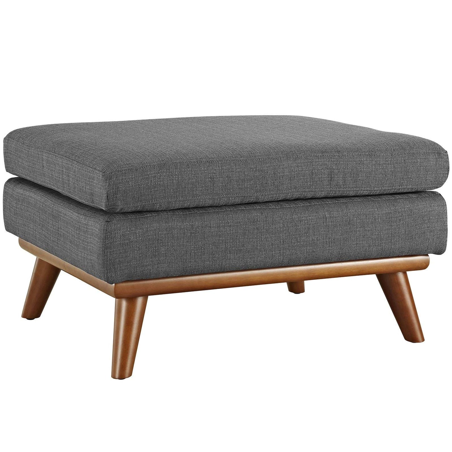 home office desk chairs | CasaFoyer Engage Living Room Set | Curved Design | Dual Cushions | Button Detail | Solid Base | Armchair & Ottoman Included | Gray | casafoyer.myshopify.com