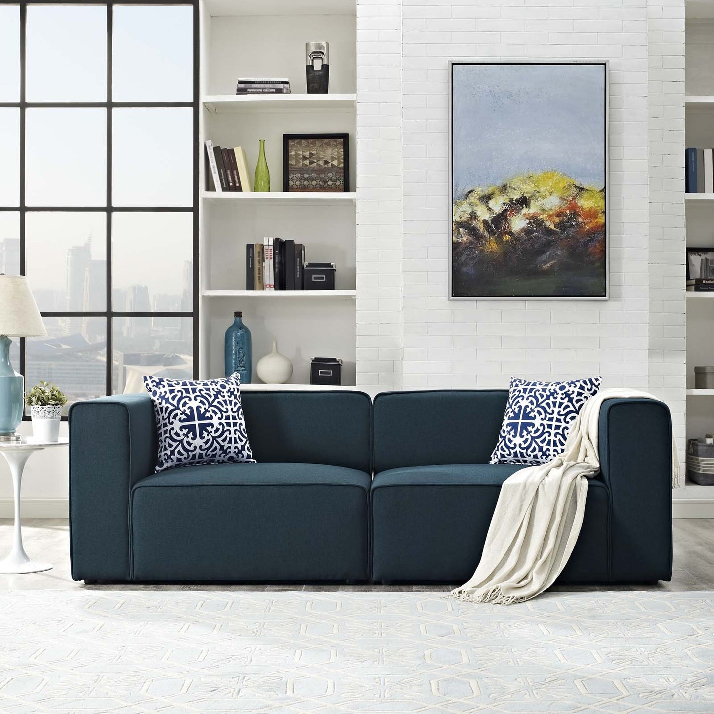 kitchen and dining room sets | CasaFoyer Mingle Modular Sectional Sofa Set | Ultimate Comfort & Stylish Design | Blue | casafoyer.myshopify.com