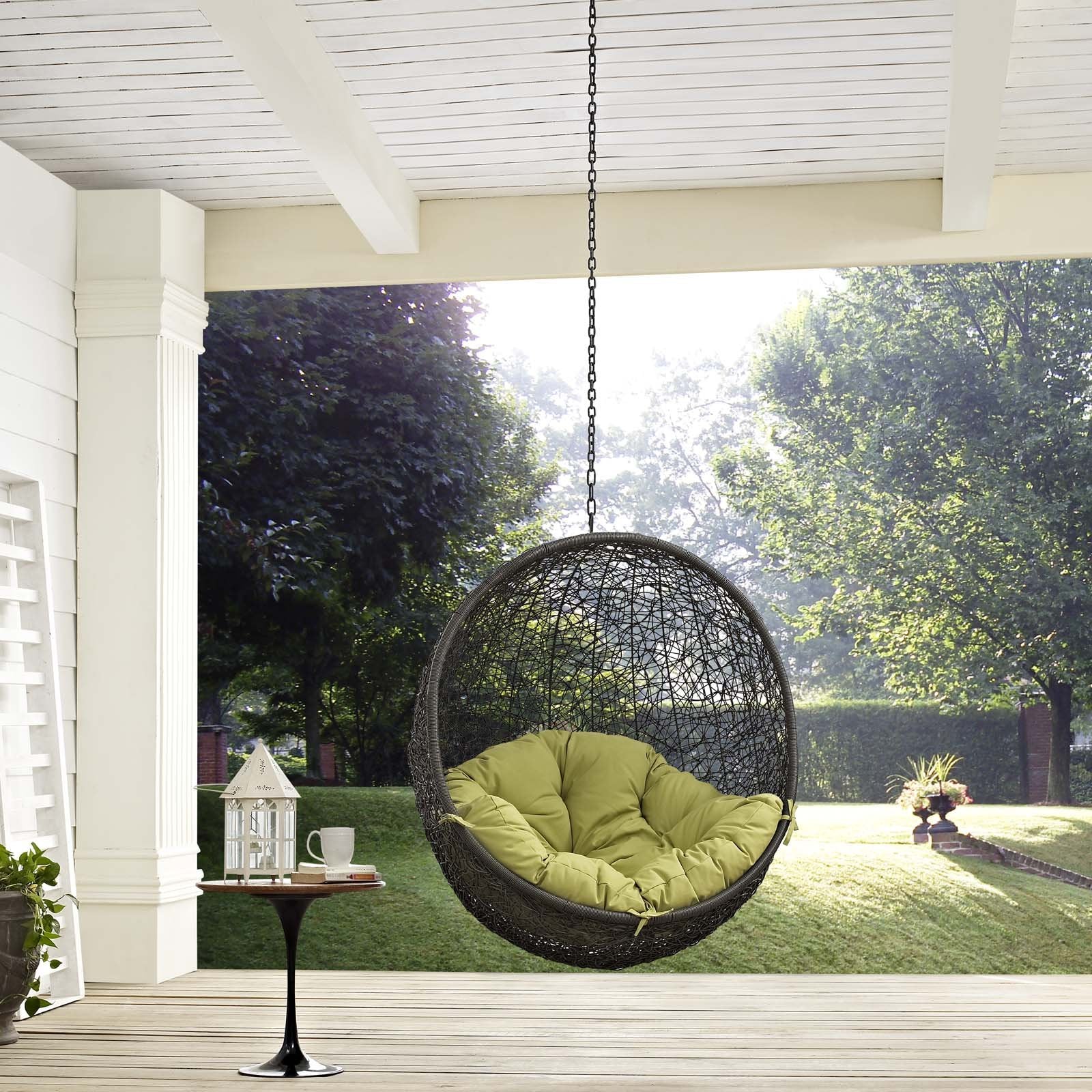 porch swings | Ergode Hide Outdoor Patio Swing Chair | Synthetic Rattan | All-Weather Cushion | Adjustable Chain | Powder-Coated Steel Frame | Weather & UV Resistant | Indoor/Outdoor Lounger | casafoyer.myshopify.com