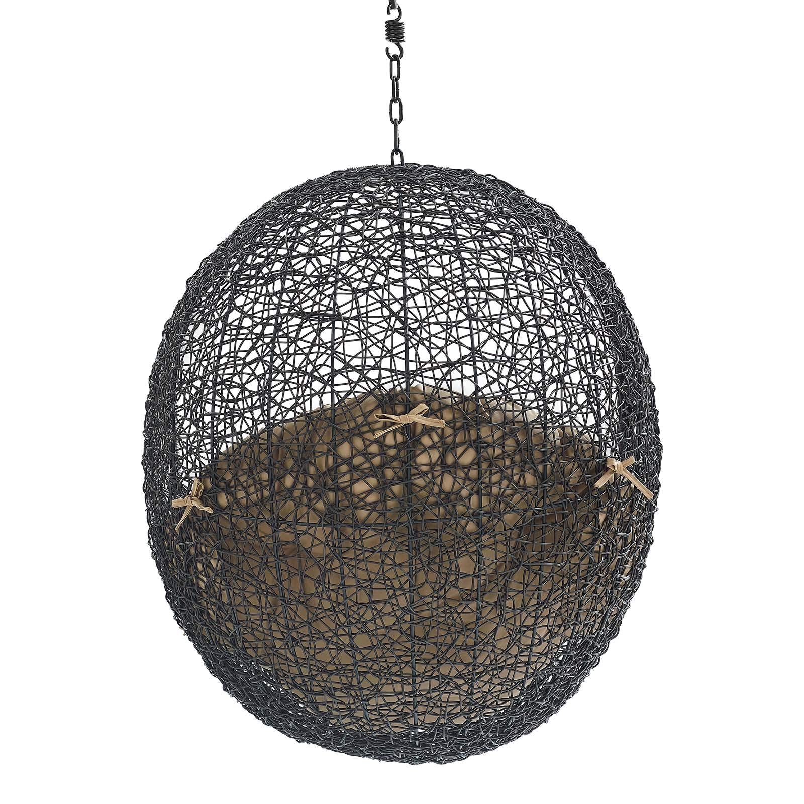 porch swings | Ergode Encase Outdoor Patio Swing Chair | Tranquil Island Getaway | Synthetic Rattan | All-Weather Cushion | Steel Frame | Adjustable Chain | Weather & UV Resistant | casafoyer.myshopify.com