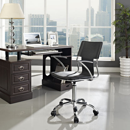 home office desk chairs | CasaFoyer Propel Office Chair | Sleek Design for Enhanced Productivity | Padded Armrests | Chrome-Plated Steel Frame | Customizable Back Angle | Black | casafoyer.myshopify.com