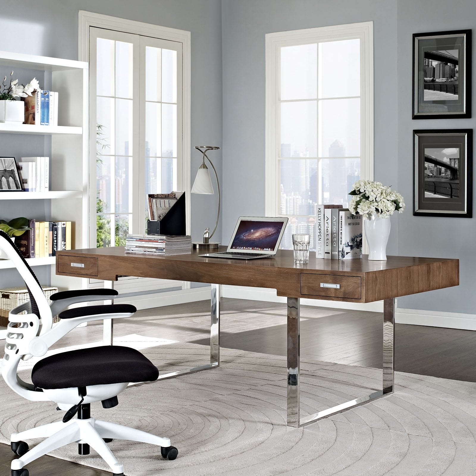 home office desks | Ergode Tinker Desk | Steel & Wood Construction | Storage Drawers | Creative Pursuits | casafoyer.myshopify.com