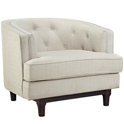 kitchen and dining room sets | CasaFoyer Coast Living Room Set | Mid-Century Style | Deep Button Tufting | Walnut Stained Wood Legs | Removable Seat Covers | Includes Armchair and Sofa | Ideal for Modern Living Rooms | casafoyer.myshopify.com