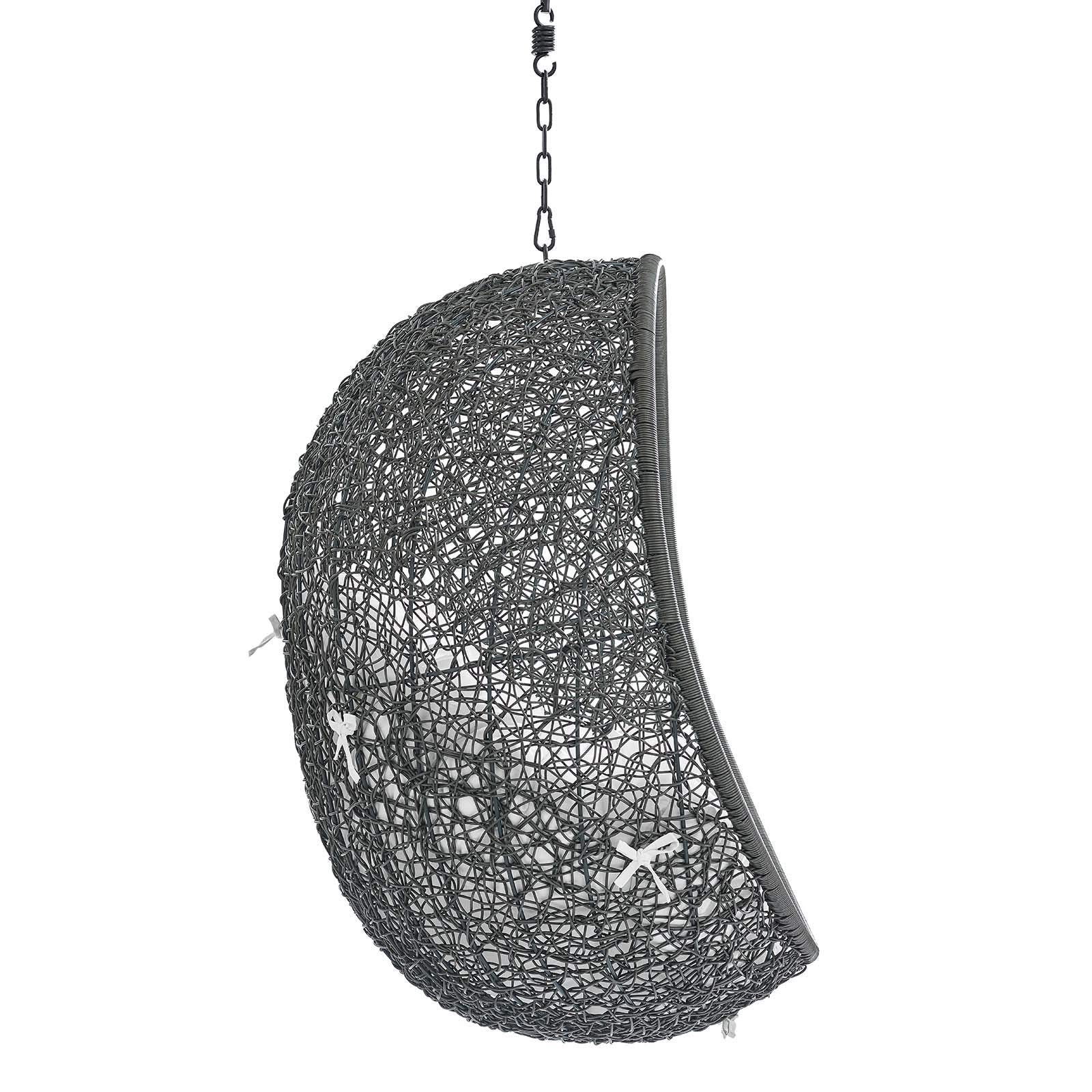 porch swings | Ergode Hide Outdoor Patio Swing Chair | Exotic Island Tranquility | Synthetic Rattan Weave | Sunbrella Cushion | Powder-Coated Steel Frame | Adjustable Chain | Weather Resistant | Indoor/Outdoor Lounge | casafoyer.myshopify.com
