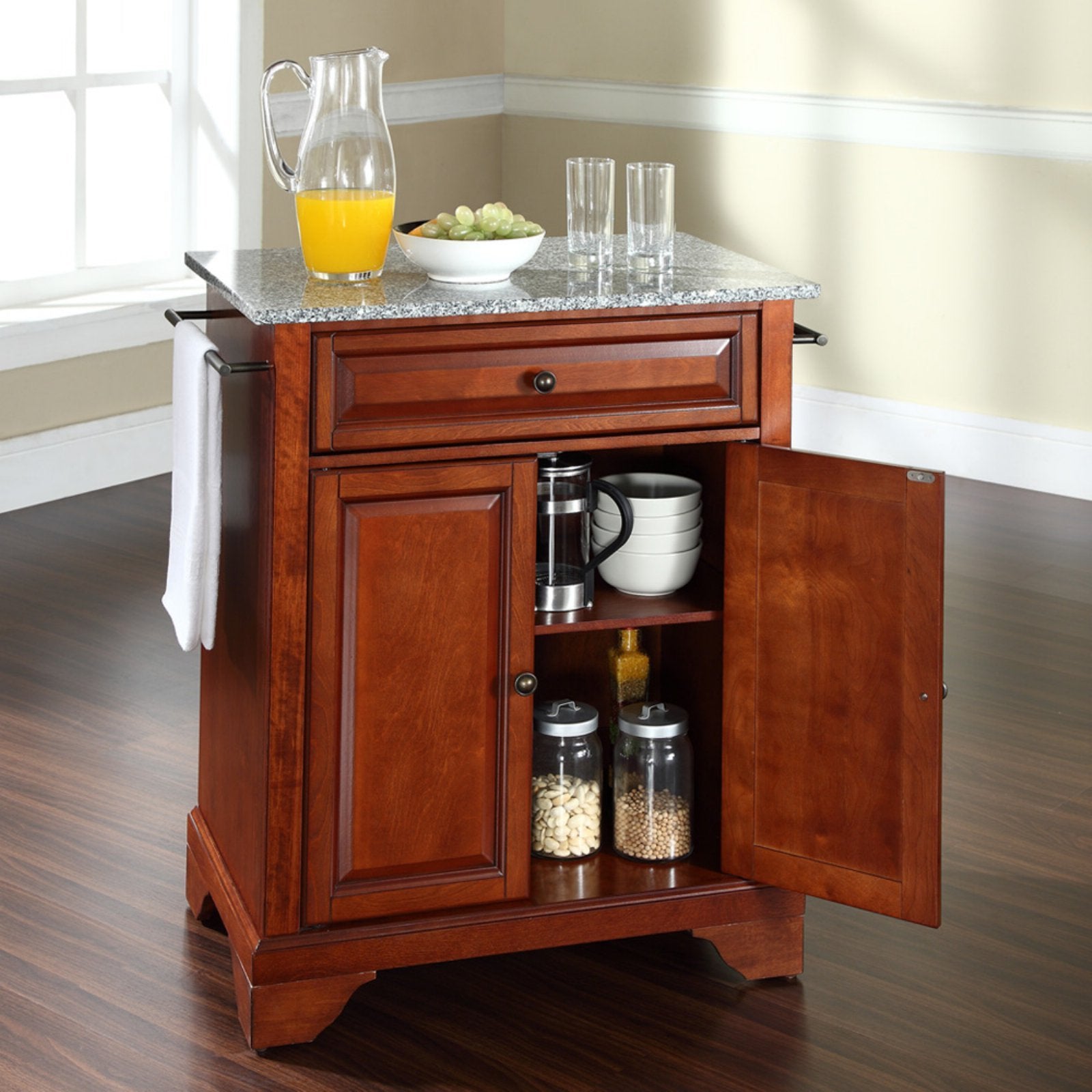 Kitchen Storage | Durable Solid Hardwood Kitchen Island | Elegant Raised Panel Doors | Ample Storage Space | Enhance Your Home with Style and Functionality | casafoyer.myshopify.com