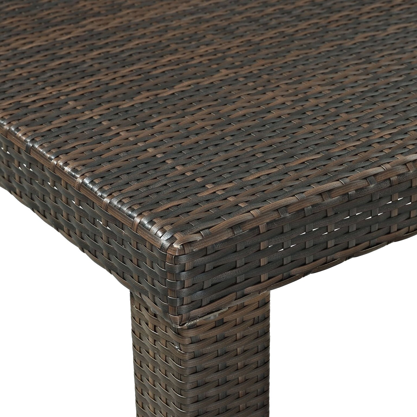 Dining Table | Palm Harbor Dining Table | All-Weather Wicker | Sturdy Steel Frame | Option to Buy Separately or as Set with Stools | casafoyer.myshopify.com