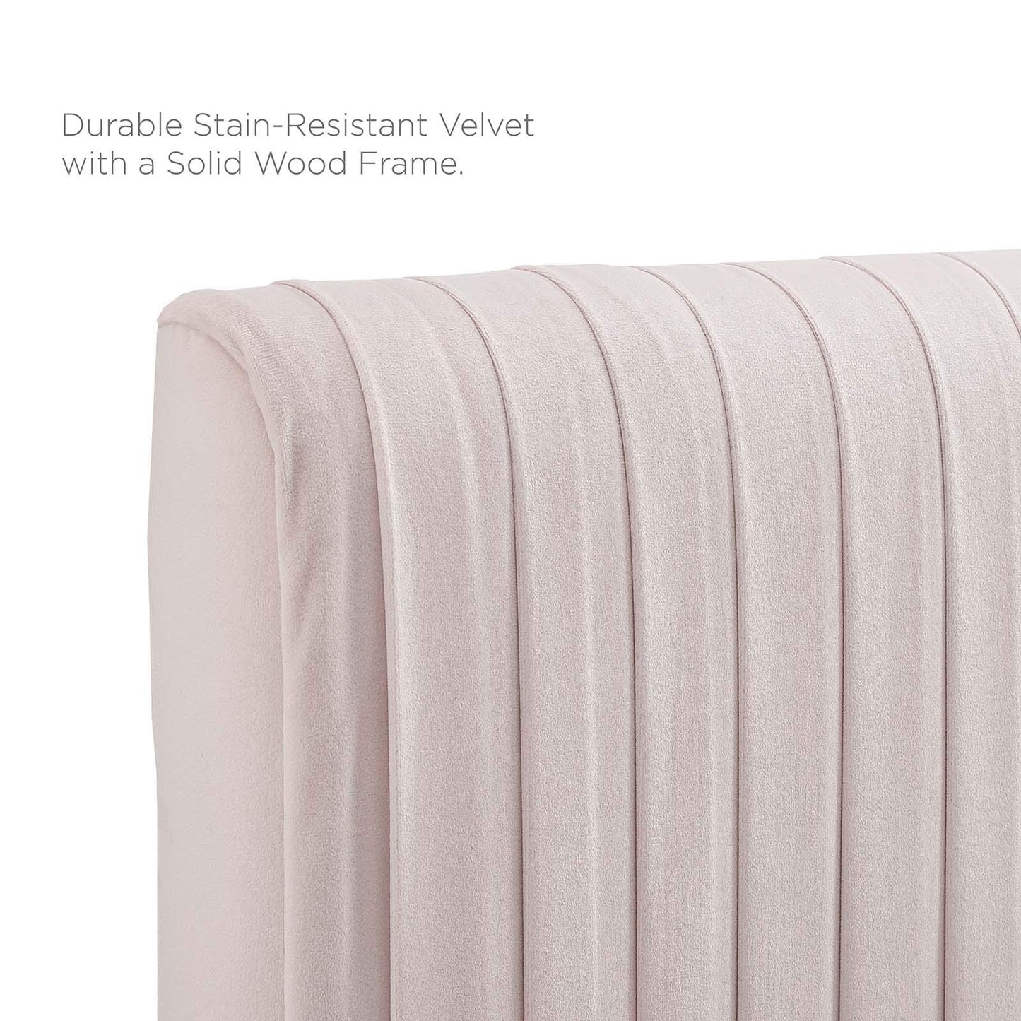 headboards | CasaFoyer Eloise Channel Tufted Performance Velvet Full/Queen Headboard | Vintage Modern Elegance | Art Deco Style | Adjustable Height | Stain-Resistant Upholstery | Pink | casafoyer.myshopify.com