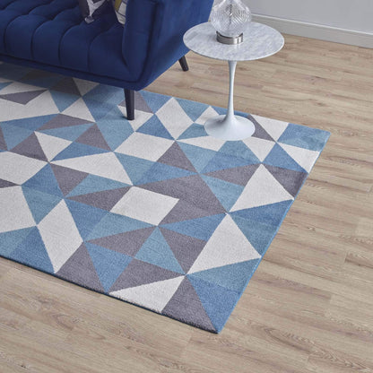 Carpet & Rugs | CasaFoyer Kahula Geometric Triangle Mosaic Area Rug | Modern Design | Soft Polyester Microfiber | Non-Shedding | Stain-Resistant | 5x8 Size | casafoyer.myshopify.com