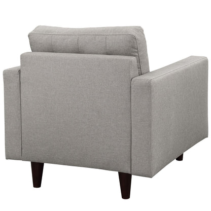 ottomans | CasaFoyer Empress Armchair | Tufted Button Design | Plush Cushions | Sturdy Wooden Legs | Bonded Leather Upholstery | casafoyer.myshopify.com