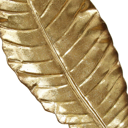 TABLE | Elegant Leaf Wall Decor | Durable Iron | Captivating Gold Finish | Refinement & Grace | Unique Centerpiece | Sofa/Console Table Accent | casafoyer.myshopify.com