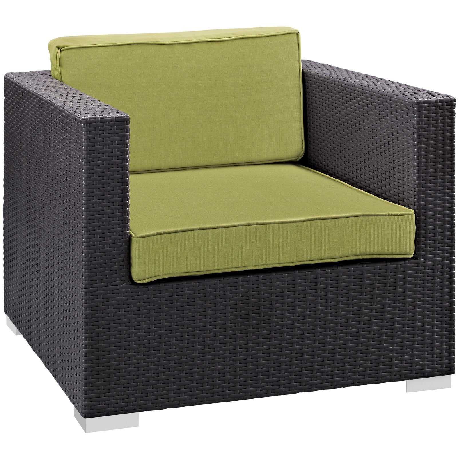 kitchen and dining room sets | CasaFoyer Convene Outdoor Sectional Set | Synthetic Rattan | Aluminum Frame | All-Weather Cushions | Patio Lounge Armchair, Ottoman, Side Table | casafoyer.myshopify.com