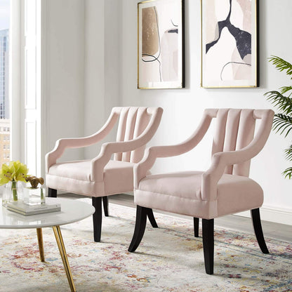 home office desk chairs | CasaFoyer Harken Accent Chair | Vintage Aesthetic | Stain-Resistant Velvet | Comfortable Foam Padding | Elegant Birch Wood Legs | Set of 2 | casafoyer.myshopify.com