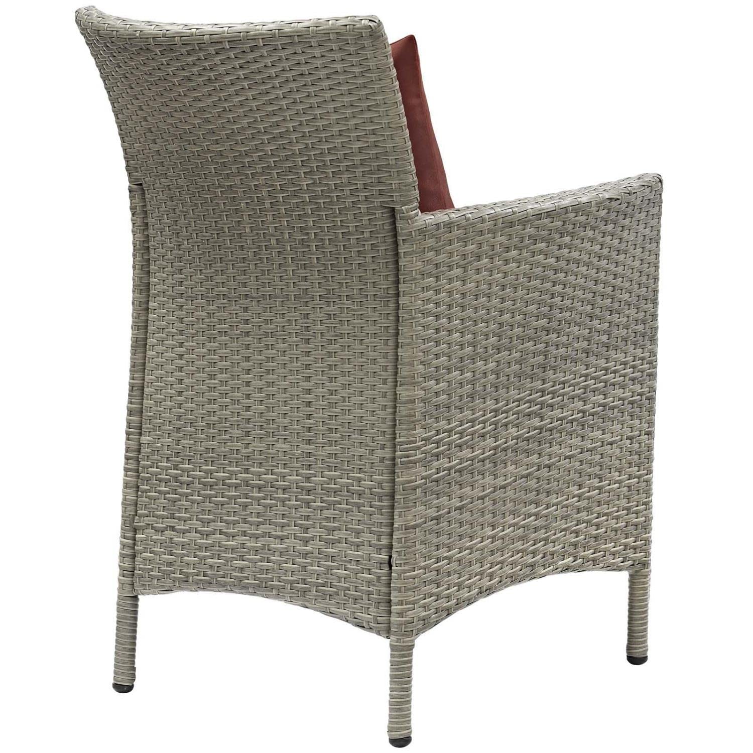 kitchen and dining room sets | CasaFoyer Conduit 7 Piece Outdoor Patio Dining Set | Transitional Style | Modern Flair | Aluminum Frame | UV-Resistant Wicker Rattan | Foam Padded Cushions | Waterproof Covers | Tempered Glass Tabletop | All-Weather | Includes Table, Chairs, and Cushions | casafoyer.myshopify.com