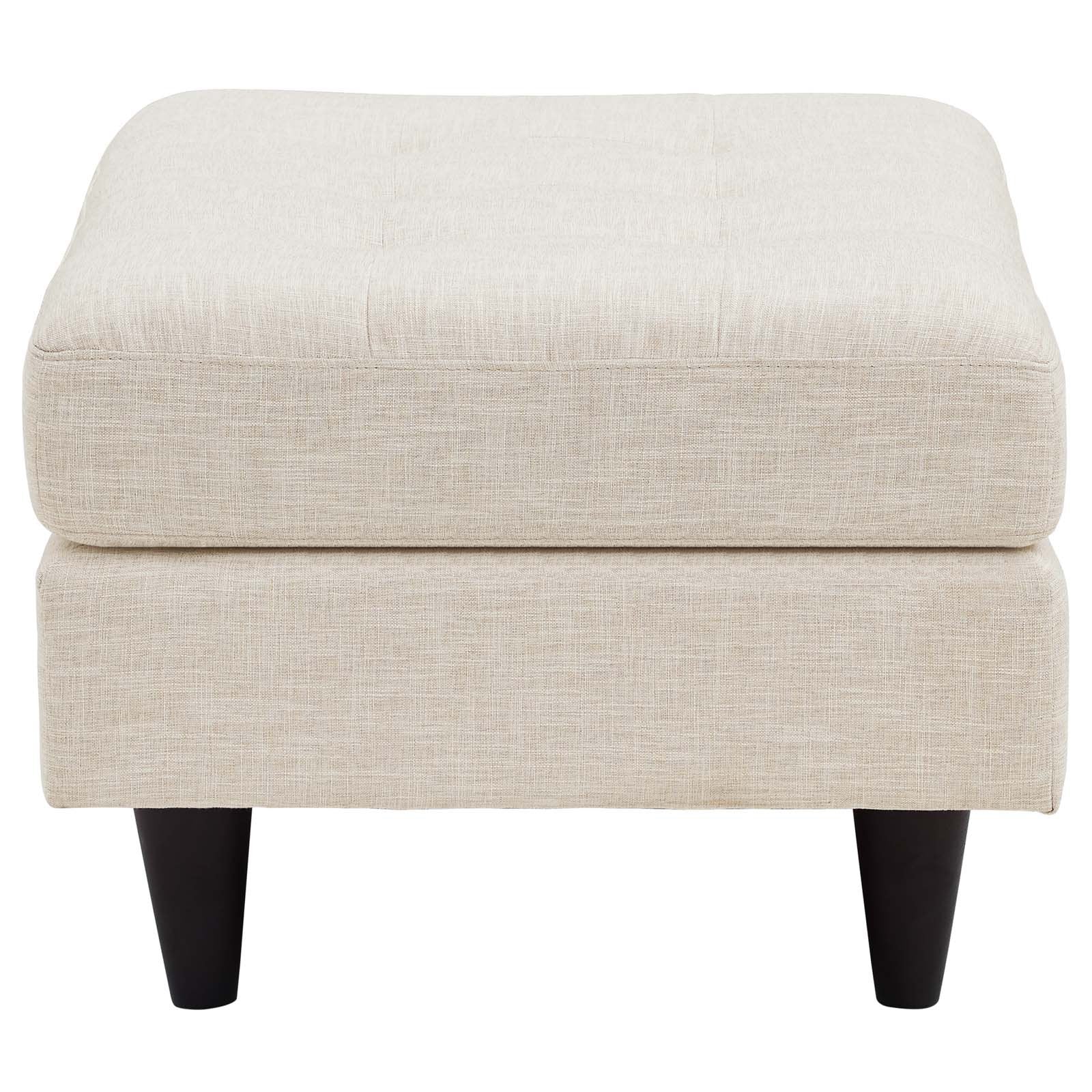 ottomans | CasaFoyer Empress Mid-Century Style Ottoman | Ultimate Comfort & Style | High-Quality Fabric | Plush Foam Padding | Stained Hardwood Legs | Box Design & Tapered Legs | Calming Ambiance | casafoyer.myshopify.com