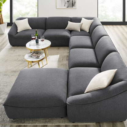 kitchen and dining room sets | CasaFoyer Comprise Upholstered 7-Piece Sectional Sofa | Ultimate Comfort & Relaxation | French Piping | Dense Foam Padding | Solid Wood Construction | casafoyer.myshopify.com