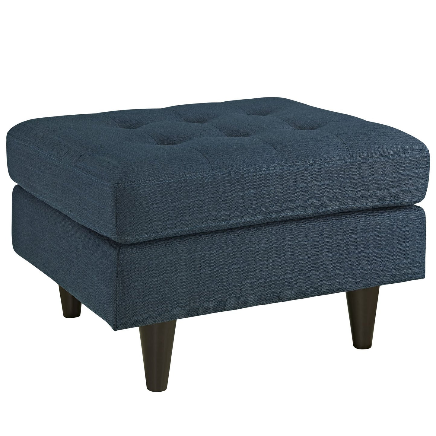 ottomans | CasaFoyer Empress Mid-Century Style Ottoman | Exquisite Beauty | Luxurious Fabric Upholstery | Plush Foam Padding | Stained Hardwood Legs | casafoyer.myshopify.com
