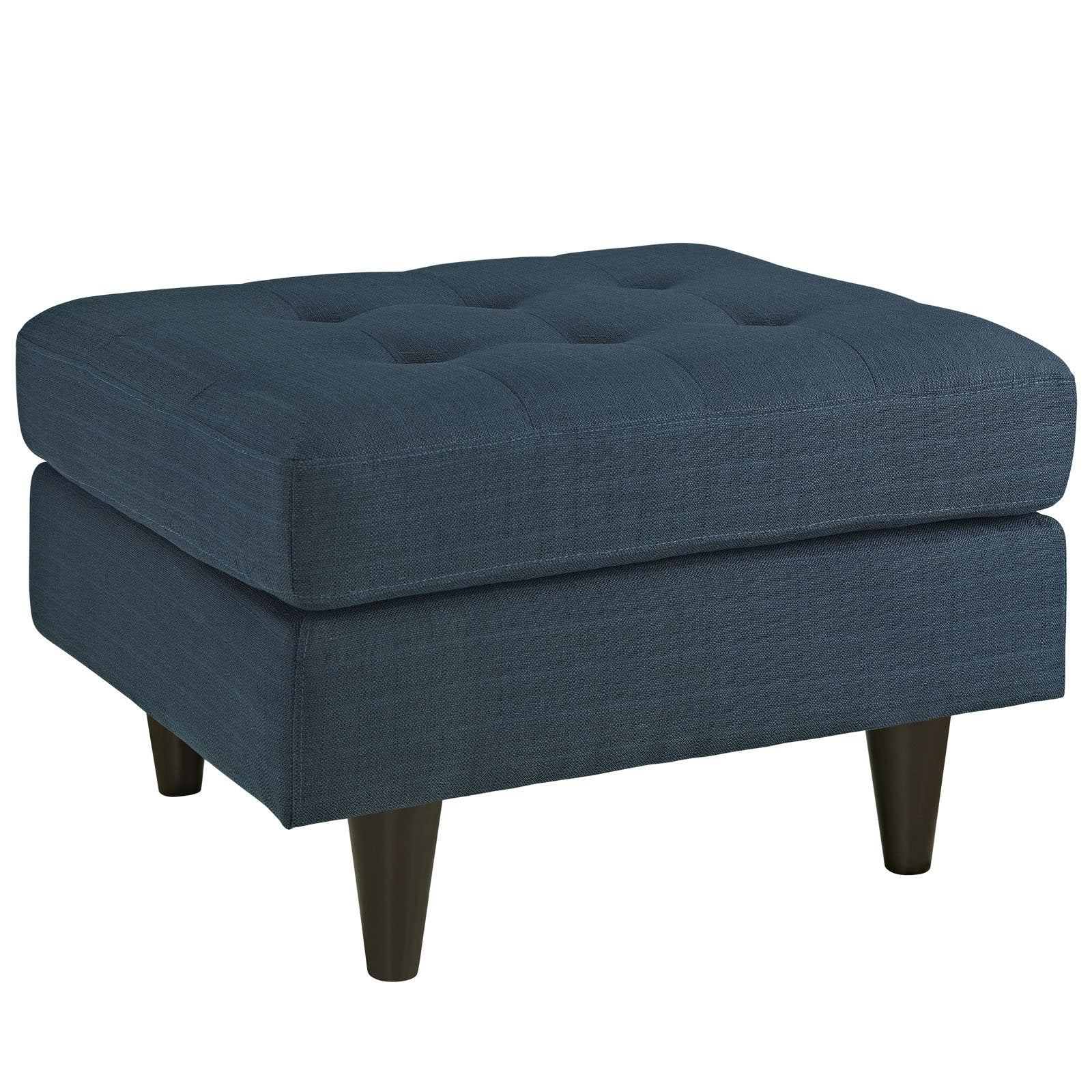 ottomans | CasaFoyer Empress Mid-Century Style Ottoman | Exquisite Beauty | Luxurious Fabric Upholstery | Plush Foam Padding | Stained Hardwood Legs | casafoyer.myshopify.com