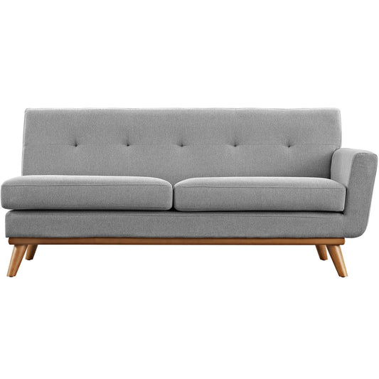 sofas | Engage Right-Arm Loveseat | Plush Cushions | Elegant Design | Sturdy Frame | Expectation Gray | casafoyer.myshopify.com