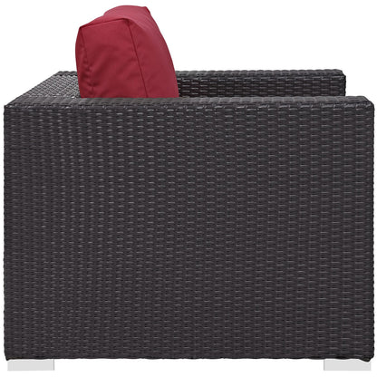 Patio Furniture Sets | Convene Outdoor Sectional Armchair | Durable Rattan & Aluminum Frame | Weather-Resistant Cushions | Enhance Your Outdoor Space | casafoyer.myshopify.com