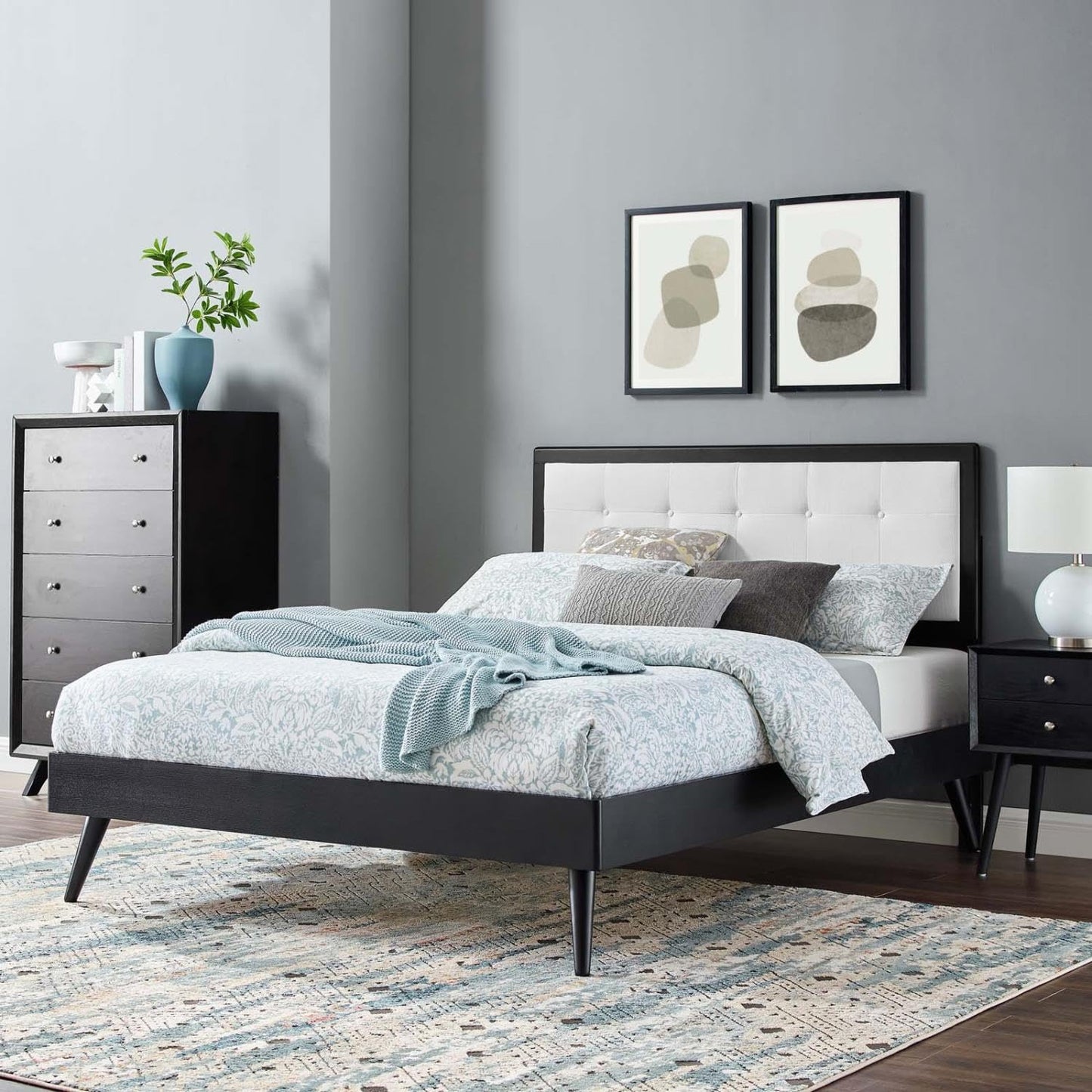 adjustable bed bases | CasaFoyer Willow Tufted Wood Twin Platform Bed | Mid-Century Design | Button Tufted Headboard | Durable Construction | No Box Spring Needed | Supports Various Mattress Types | Easy Assembly | 601 lbs Weight Capacity | Includes Headboard & Bed Frame | casafoyer.myshopify.com