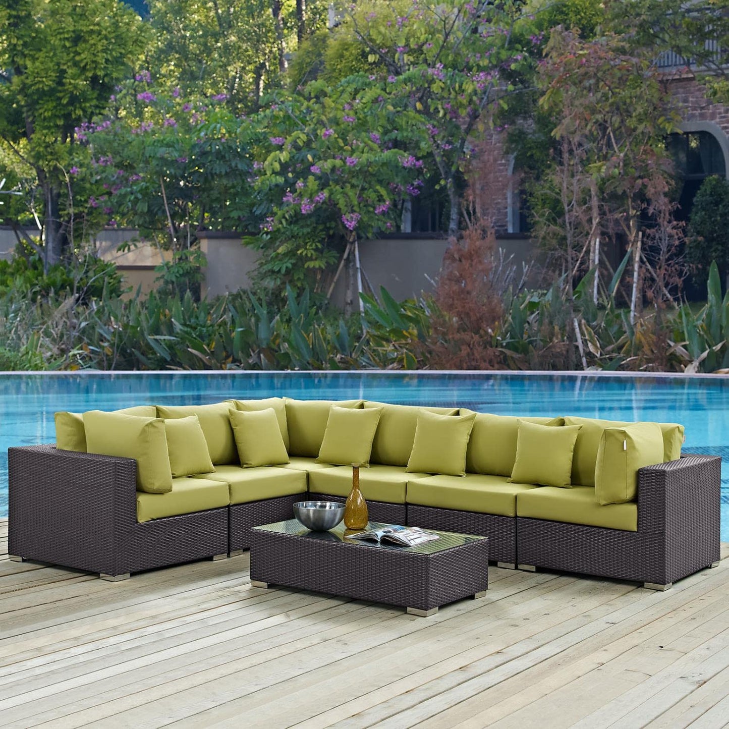 kitchen and dining room sets | CasaFoyer Convene Outdoor Sectional Series | Adjustable All-Weather Patio Furniture Set | Sofa, Coffee Table, Loveseat, Armchairs, Ottomans, Side Tables | casafoyer.myshopify.com