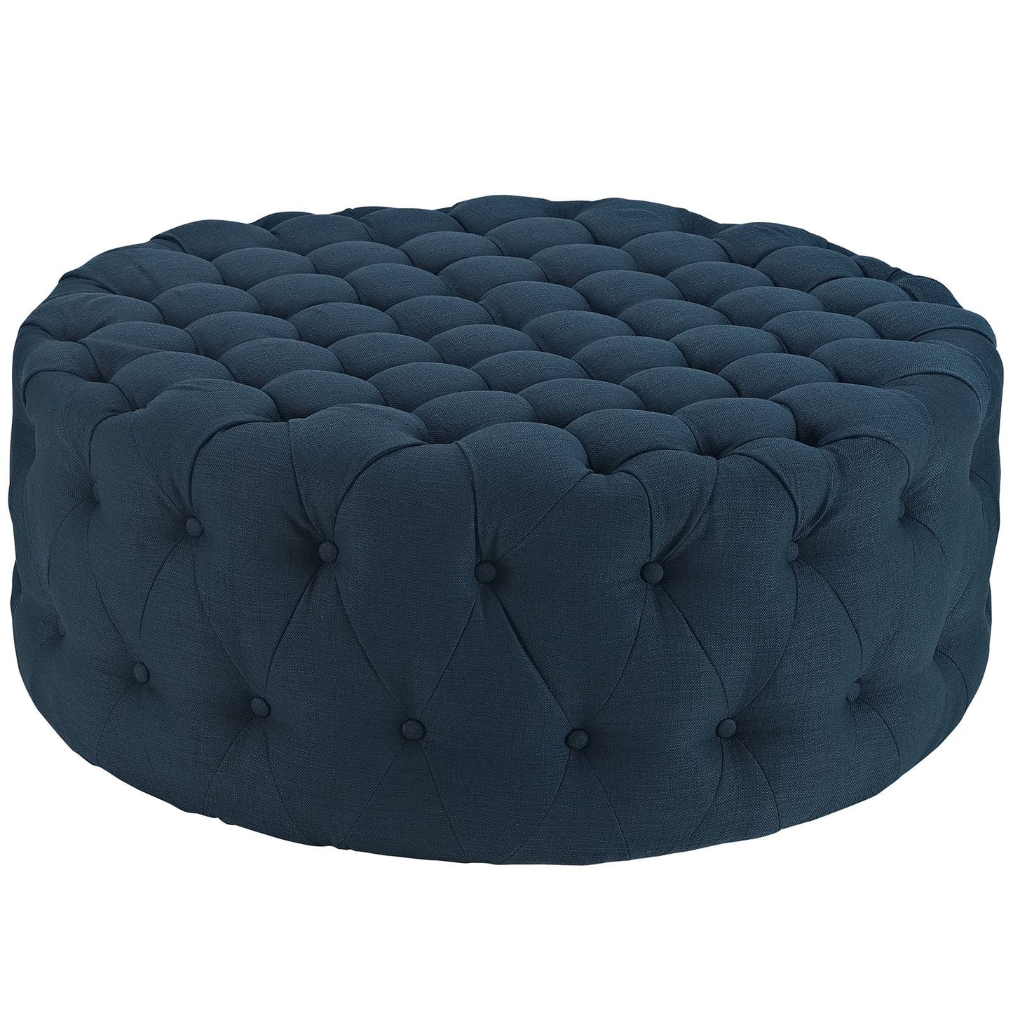 ottomans | CasaFoyer Amour Round Ottoman | Stylish, Chic, Tufted Design | Perfect for Home or Office | Azure | casafoyer.myshopify.com