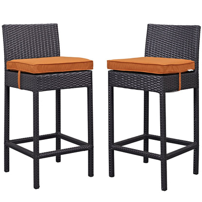 STOOL_SEATING | Lift Outdoor Patio Bar Stool Set | Wicker Rattan | Cushioned Seating | UV Resistant | All-Weather Design | Ideal for Relaxation & Outdoor Gatherings | casafoyer.myshopify.com