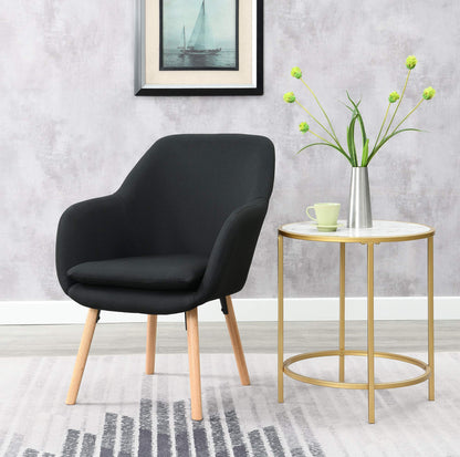 TABLE | CasaFoyer Take a Seat Charlotte Accent Chair | Stylish & Versatile | Linen Fabric | Solid Red Oak Legs | Detachable Foam Cushion | casafoyer.myshopify.com