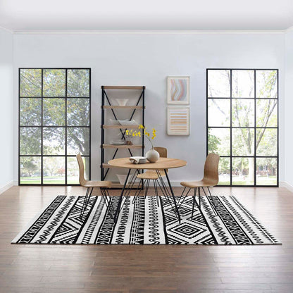 Carpet & Rugs | CasaFoyer Haku Geometric Moroccan Tribal Area Rug | Modern Design | Soft Polyester Microfiber | Durable Jute Bottom | Stain-Resistant | Non-Shedding | 8x10 Size | casafoyer.myshopify.com