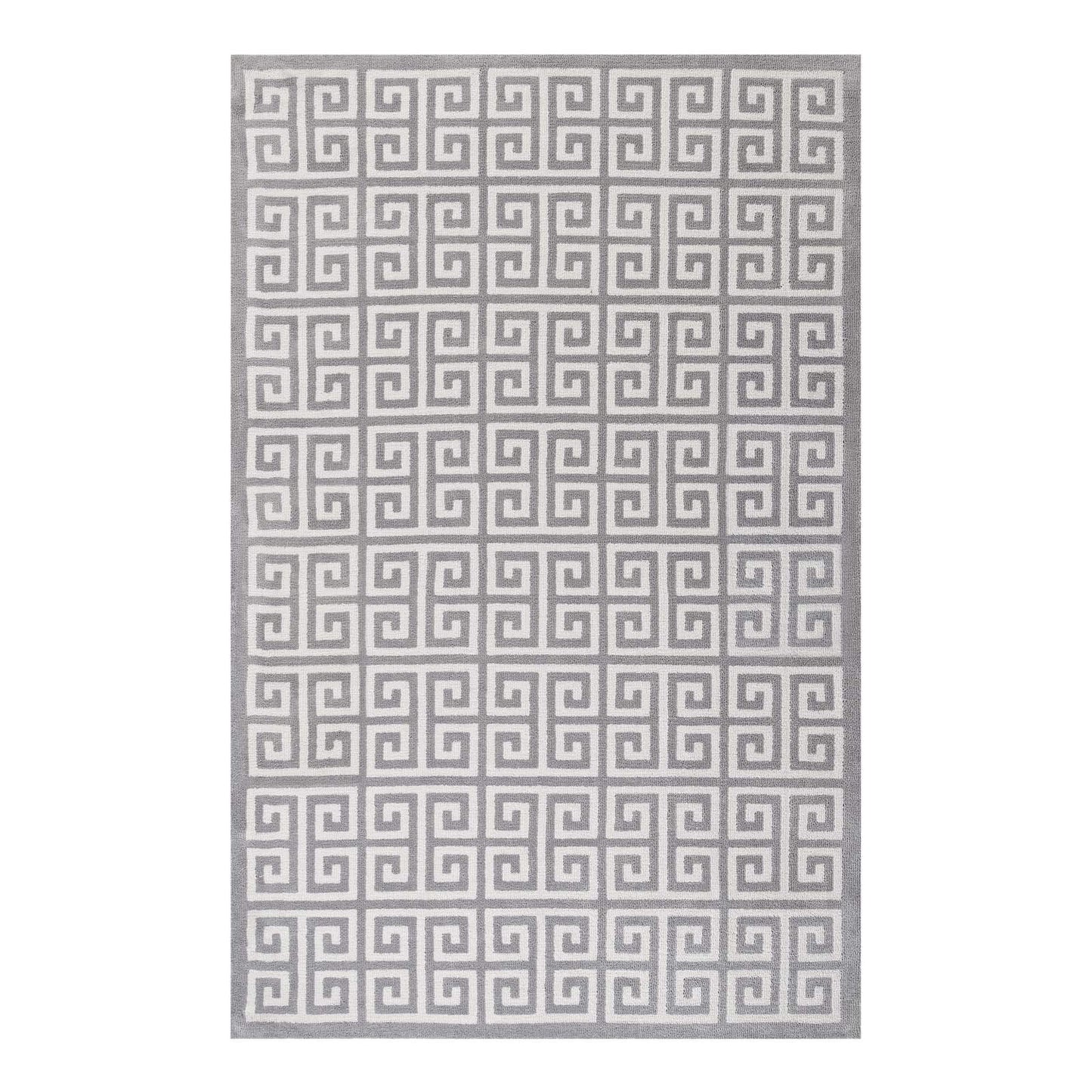 Carpet & Rugs | CasaFoyer Freydis Greek Key Area Rug | 5x8 | Soft & Stain-Resistant | Ideal for High-Traffic Areas | Traditional & Contemporary Decor | casafoyer.myshopify.com