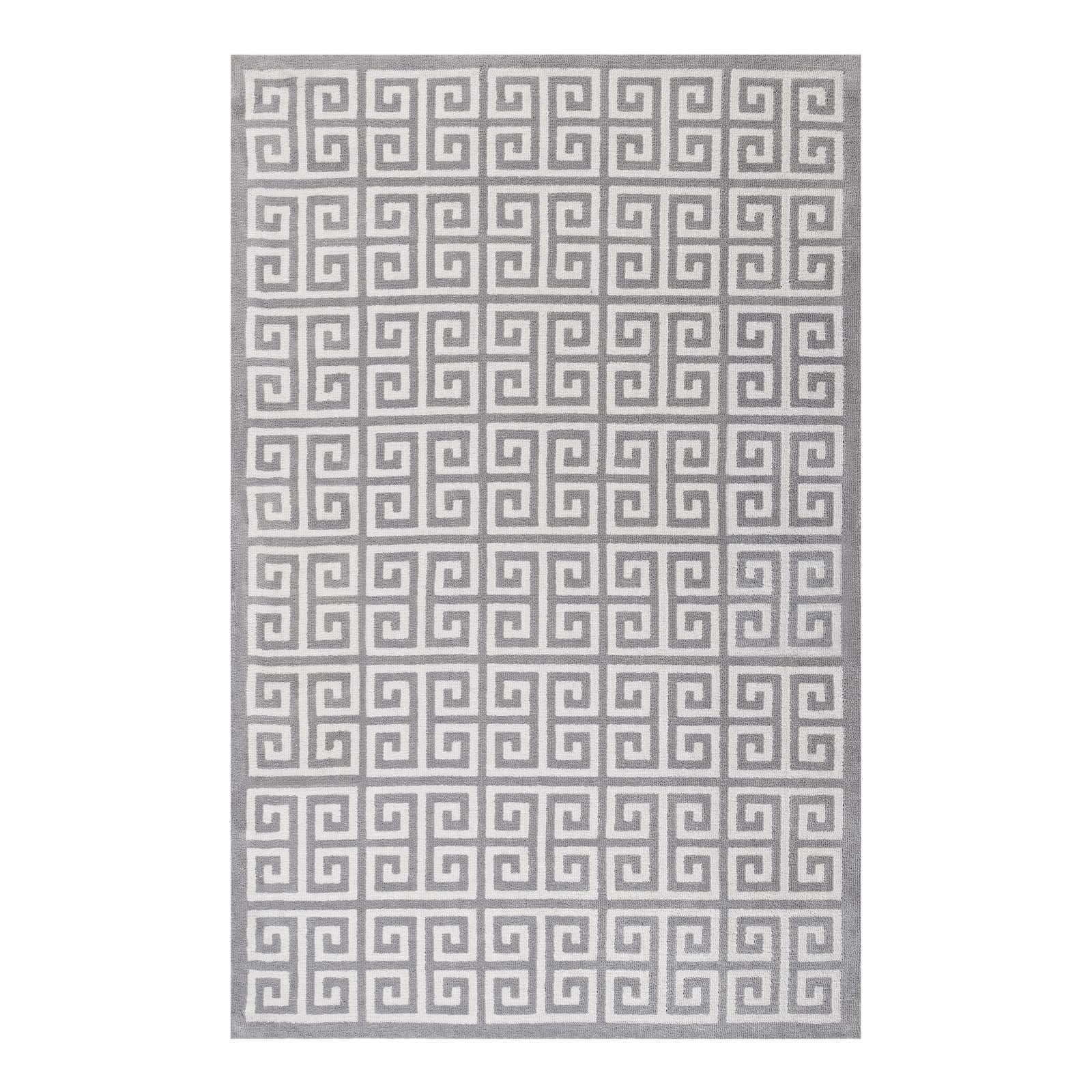 Carpet & Rugs | CasaFoyer Freydis Greek Key Area Rug | 5x8 | Soft & Stain-Resistant | Ideal for High-Traffic Areas | Traditional & Contemporary Decor | casafoyer.myshopify.com