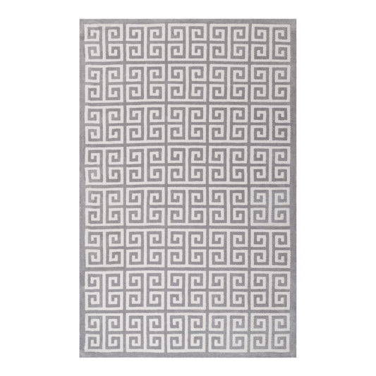 Carpet & Rugs | CasaFoyer Freydis Greek Key Area Rug | 5x8 | Soft & Stain-Resistant | Ideal for High-Traffic Areas | Traditional & Contemporary Decor | casafoyer.myshopify.com