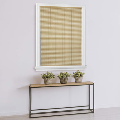 Curtains, Blinds & Shades | CasaFoyer Cordless Veranda Vinyl Oval Roll Up Blind | Privacy & Light Diffusion | Indoor/Outdoor Use | Child & Pet Safe | Easy Height Adjustment | Desert/Almond | 48x72 | casafoyer.myshopify.com