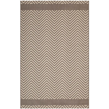 area rugs | CasaFoyer Optica Chevron With End Borders 8x10 Indoor/Outdoor Area Rug | Durable, Soft, Fade & Stain Resistant | Perfect for High-Traffic Areas | Beige | casafoyer.myshopify.com