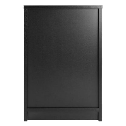 TABLE | CasaFoyer Squamish Accent Table | Versatile Nightstand with Drawer & Open Cabinet | 15.75 x 12.5 x 23.8 | Black Veneer | Assembly Required | casafoyer.myshopify.com