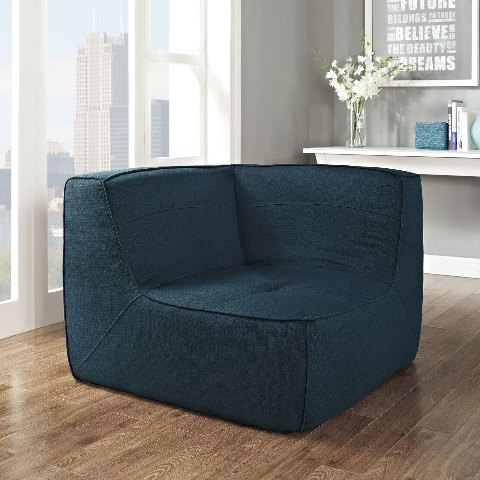 sofas | CasaFoyer Align Curved Sectional Sofa Set | Luxuriously Padded & Upholstered | High-Quality Fabric | Button Tufting & Trim | Includes Corner Sofa | casafoyer.myshopify.com