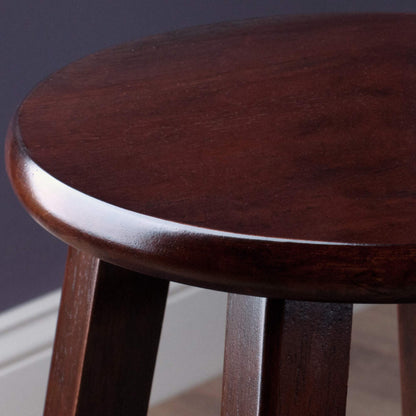 barstools | CasaFoyer Black Bar Stools Set of 2 | 29 Height | Square Legs | Solid Wood | Antique Walnut Finish | Additional Seating | 13.60 W x 13.60 D x 29.1 H | 18.9 lbs | casafoyer.myshopify.com