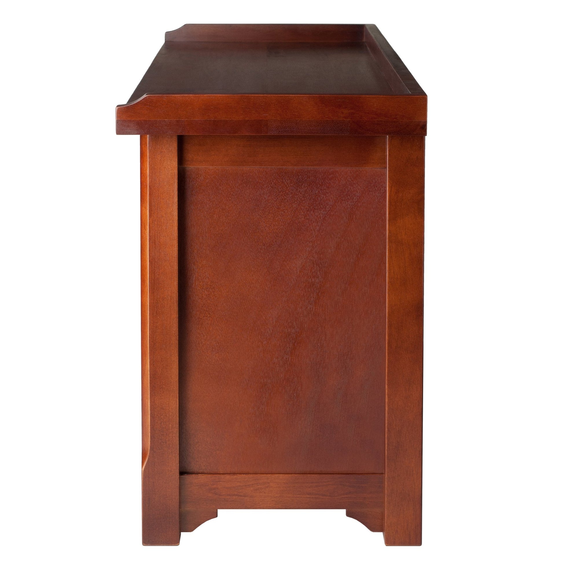 BENCH | Ergode  Wood Milan Verona Set | Storage Bench with 3 Foldable Baskets | Versatile & Sturdy Design | Walnut Finish | Easy Assembly | 40 W x 14.2 D x 22 H | casafoyer.myshopify.com