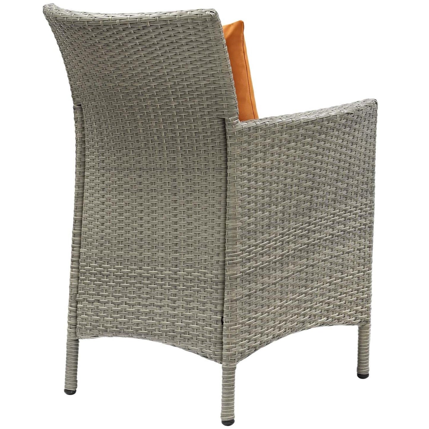 patio bistro sets | CasaFoyer Conduit Outdoor Patio Dining Arm Chair | Transitional Style | Durable Aluminum Frame | UV-Resistant Wicker Rattan | Comfortable Cushions | All-Weather Durability | casafoyer.myshopify.com