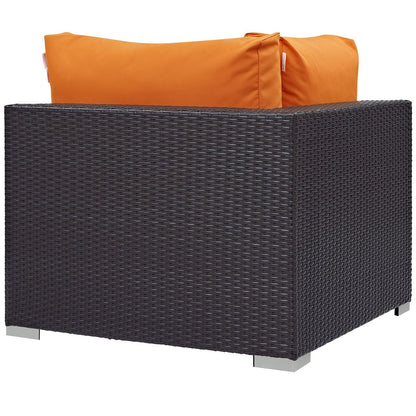 Patio Furniture Sets | Convene Outdoor Sectional Corner Chair | Durable Rattan & Aluminum Frame | All-Weather Cushions | Versatile & Spontaneous Design | casafoyer.myshopify.com