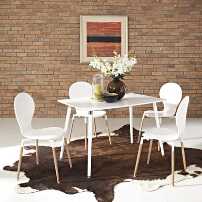 patio dining tables | CasaFoyer Lode Dining Table | Sophistication meets thrill | Beech wood legs | Fiberboard surface | Rejuvenating haven | Set Includes: One - Lode Dining Table | casafoyer.myshopify.com
