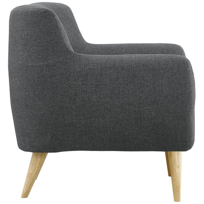 Sofa & chair Sets | Remark Living Room Set | Plush Cushions | Organic Silhouette | Mid-Century Modern Style | Includes Armchair & Loveseat | Gray | casafoyer.myshopify.com