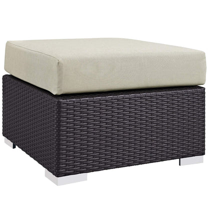 kitchen and dining room sets | CasaFoyer Convene Outdoor Sectional Set | Durable Rattan Weave | Weather-Resistant Cushions | Versatile Furniture for Patio, Backyard, Poolside | Includes Armless Chair, Coffee Table, Ottoman, 2 Corner Chairs | casafoyer.myshopify.com