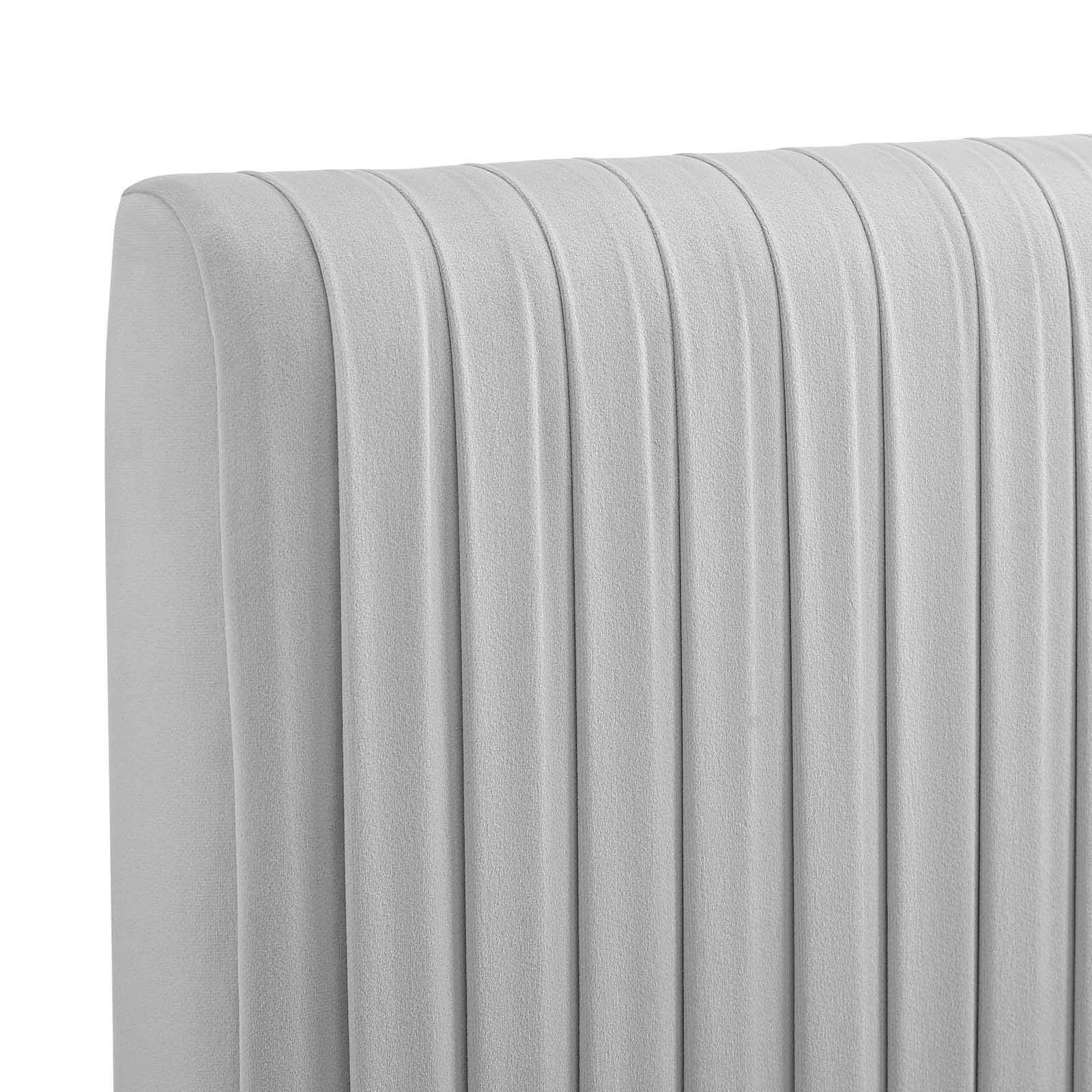 headboards | CasaFoyer Eloise Channel Tufted Performance Velvet Full/Queen Headboard | Vintage Modern Elegance | Art Deco Style | Adjustable Height | Stain-Resistant Upholstery | casafoyer.myshopify.com