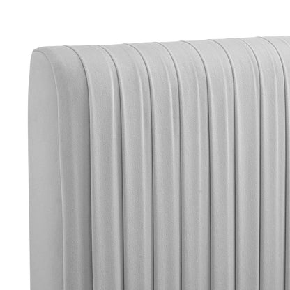 headboards | CasaFoyer Eloise Channel Tufted Performance Velvet Full/Queen Headboard | Vintage Modern Elegance | Art Deco Style | Adjustable Height | Stain-Resistant Upholstery | casafoyer.myshopify.com