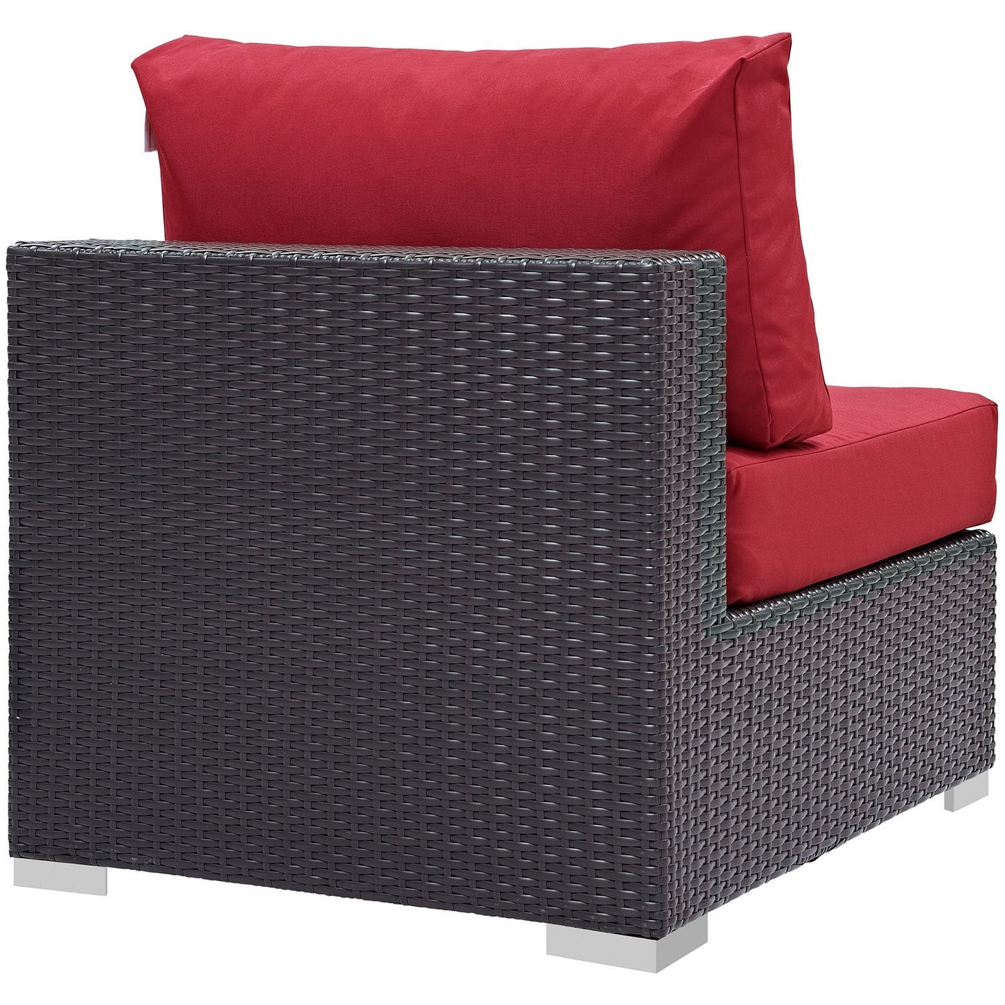 executive chairs | Convene Outdoor Sectional Armless Patio Chair | Durable Rattan Weave | All-Weather Cushions | Versatile Design | Enhance Your Outdoor Experience | casafoyer.myshopify.com