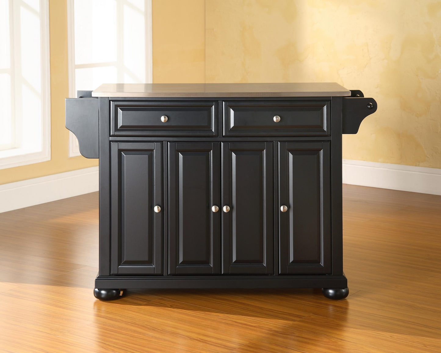 Kitchen Storage | Durable Hardwood Kitchen Island | Elegant Raised Panel Doors | Ample Storage Space | casafoyer.myshopify.com