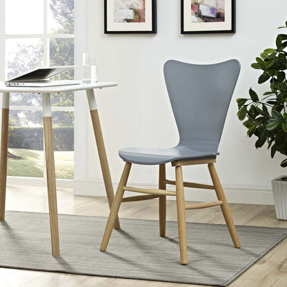home office desk chairs | CasaFoyer Cascade Dining Chair | Mid-Century Modern Design | Contoured Seat | Flared Back | Beechwood Legs | 331lb Weight Capacity | Versatile for Any Decor Style | casafoyer.myshopify.com